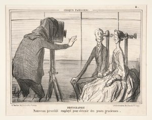 Fotoğraf. Parisli eskizlerden zarif pozlar elde etmek için kullanılan yeni süreç by Honoré Daumier