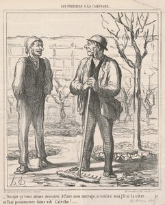 Sanırım seni eğlendiriyor... by Honoré Daumier