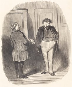 Bana söyler misin...? Nezleyim!... by Honoré Daumier
