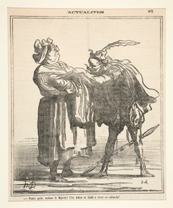 Kendine iyi bak Madam la Majorite! by Honoré Daumier