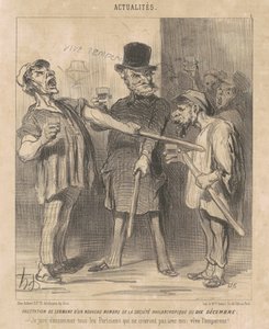 Aralık ayının onuncu üyesinin ... bir üyesinin ... menfaati ... by Honoré Daumier