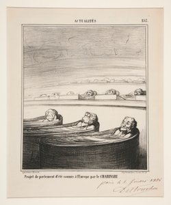 parlamento projesi by Honoré Daumier