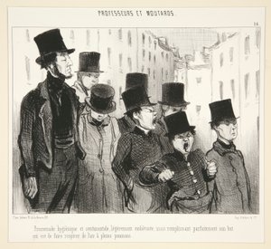 Gezinti hijyeni by Honoré Daumier