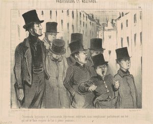 Hijyenik ve duygusal yürüyüş... by Honoré Daumier