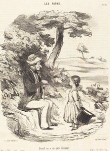 Şakacı bir baban olduğunda by Honoré Daumier
