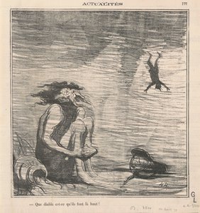 Orada ne halt ediyorlar! by Honoré Daumier