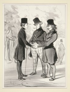 Ne mutlu bir toplantı by Honoré Daumier