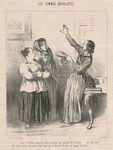 Bugün toplumda kadın nedir... by Honoré Daumier