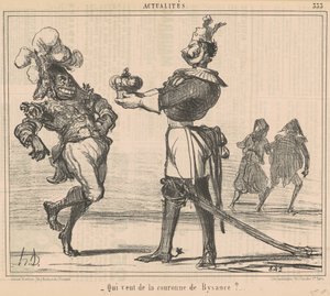 Bizans tacını kim ister? by Honoré Daumier