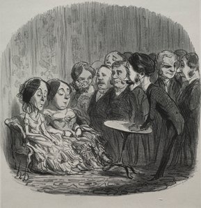 Rap Yapan Ruhlar, 1851. by Honoré Daumier