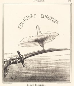 Japonlardan yenilendi by Honoré Daumier