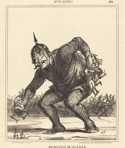 Gulliver tarafından yenilendi by Honoré Daumier