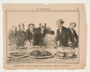 öneren bilim adamlarının buluşması by Honoré Daumier