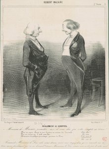 Hesaplaşma puanları by Honoré Daumier