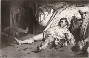 Rue Transnonain, 15 Nisan 1834. 1834 by Honoré Daumier