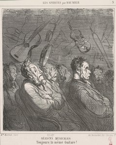Müzik seansları by Honoré Daumier