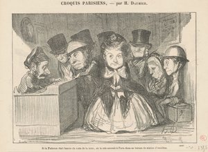 Sabır geri kalanından sürgün edilmiş olsaydı... by Honoré Daumier