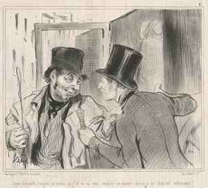 Sakin ol burjuva, biliyoruz by Honoré Daumier