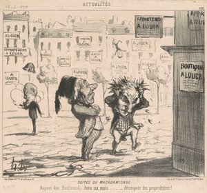 Makadamizasyondan sonra by Honoré Daumier