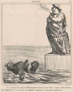 Boğulmak üzere... by Honoré Daumier