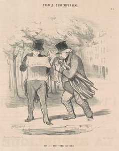 Paris bulvarlarında by Honoré Daumier