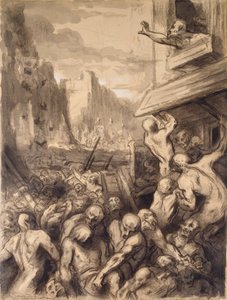 Bir Şehrin Yıkımı, 19. yüzyıl ortası by Honoré Daumier