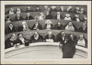 Yasama Karnı, 1834 by Honoré Daumier
