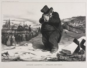 Aylık Dernek (levha 22): Başarısız Lafayette! İşinize Yarar, Eski Dostum! by Honoré Daumier