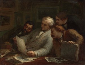Baskı Koleksiyoncuları, c.1860-63 by Honoré Daumier