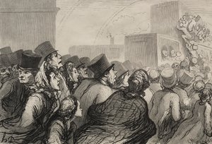 Demiryolu: Pazar Gezisi. by Honoré Daumier