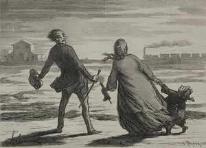 Demiryolu: Çok Geç by Honoré Daumier