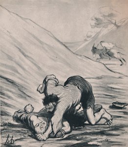 Soyguncular ve Eşek, 1860 dolayları, 1946. by Honoré Daumier
