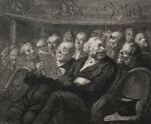Tiyatro: Orkestra Çukuru. by Honoré Daumier