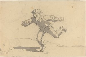 genç kurye by Honoré Daumier