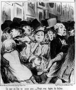 Gösterinin seyircisi. Bir gün ödemezsin. Honore Daumier
