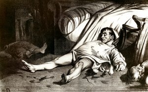 14/04/1834 tarihinde Transnonain Sokağı katliamı: ordu, Paris