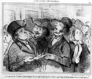 Bu beyefendi Courbet, çok bayağı figürler yapıyor, doğada bu kadar çirkin yok!... , Honore Daumier