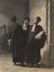 Üç Avukat Sohbet Eder, c.1862-65