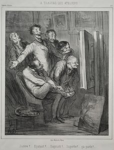 Stüdyolar aracılığıyla, 1862. by Honoré Daumier