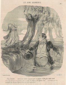 Hey Dorothée... İşte yönlendirildiğim yer... by Honoré Daumier