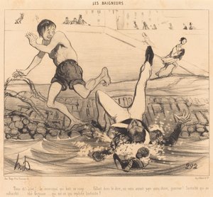 İşte senin fikrin! Bir shot içen belediye... by Honoré Daumier