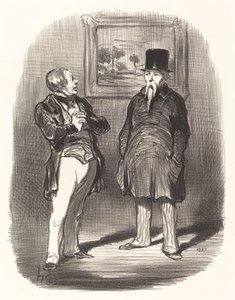 Bekle... seni tanıyamadım... by Honoré Daumier