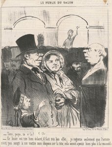 İşte baba, işte buradasın! ... by Honoré Daumier