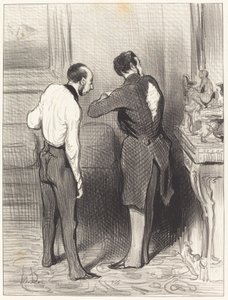 Elbisen bana yakışıyor, ödünç alıyorum... by Honoré Daumier