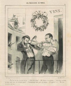 Senin, senin... senin tayının... by Honoré Daumier