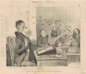 Öğretmenlerin acı kaderi... by Honoré Daumier
