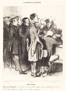 Üç saat by Honoré Daumier
