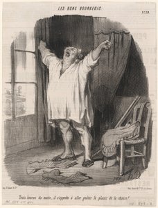 Sabahın üçü... by Honoré Daumier
