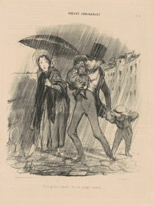 Hep şikayet ediyorsun, asla mutlu değilsin. by Honoré Daumier