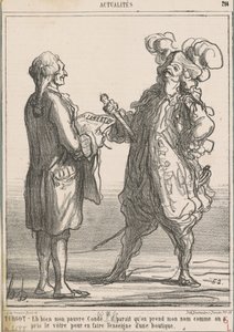 Turgot -- Peki benim zavallı mahkumum... by Honoré Daumier